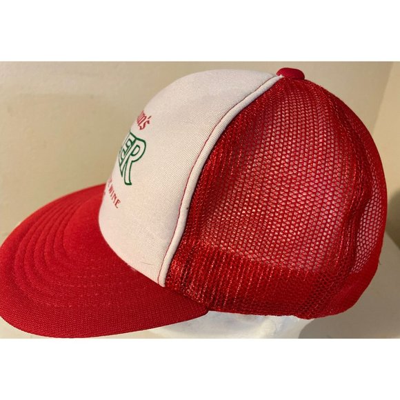 Vintage 80s Seagram's Cooler Mesh Trucker Hat Citrus & White Wine Beverage - Picture 5 of 9
